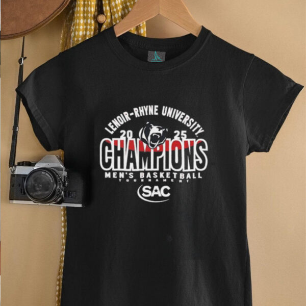 SAC Lenoir Rhyne University Men’s Basketball Champions Tournament 2025 shirt