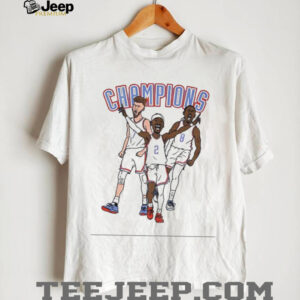 SGA Chet Holmgren Oklahoma and Jalen Williams City Thunder NBA Basketball Champions cartoon shirt