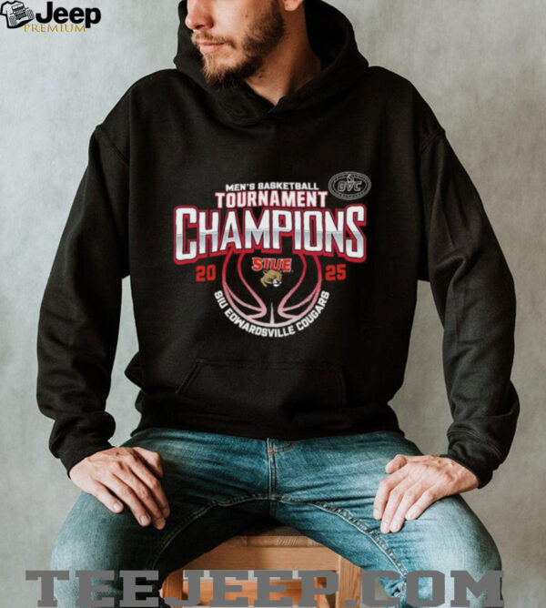 SIU Edwardsville Cougars 2025 OVC Men’s Basketball Conference Tournament Champions T Shirt