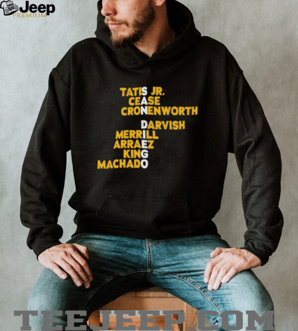 San Diego Padres baseball Names 2025 shirt