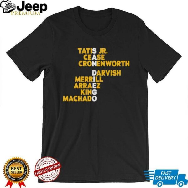 San Diego Padres baseball Names 2025 shirt