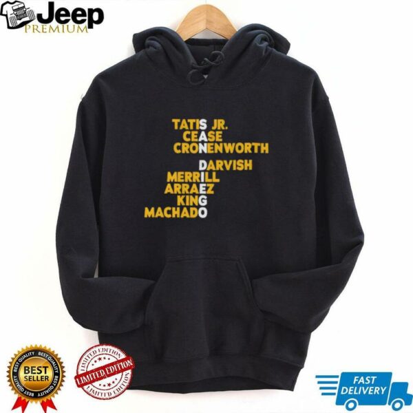 San Diego Padres baseball Names 2025 shirt