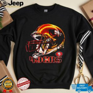 San Francisco 49ers helmet gold shirt