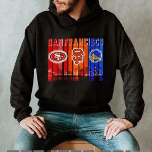 San Francisco 49ers x San Francisco Giants x Golden State Warriors night city shirt1