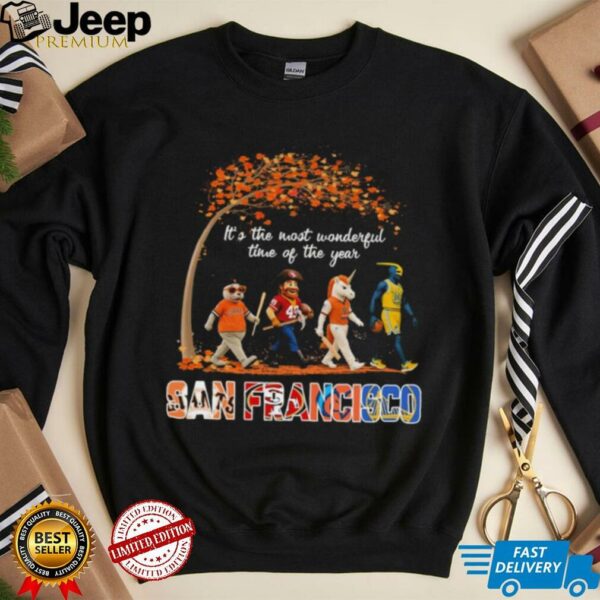 San Francisco Sports Teams Mascot Abbey Road It’s The Most Wonderful Time Of The Year Shirt