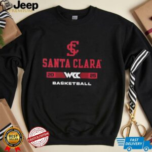 Santa Clara Broncos 2025 WCC Basketball shirt5