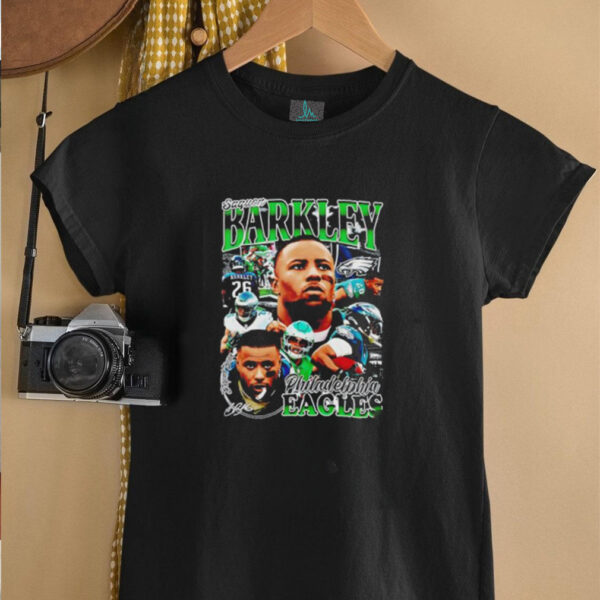 Saquon Barkley Philadelphia Eagles signature retro vintage shirt