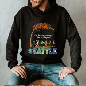 Seattle Sports Teams Mascot Abbey Road It’s The Most Wonderful Time Of The Year Shirt