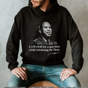 Senator Cory Booker I will yield for a question while retaining the floor signature shirt1