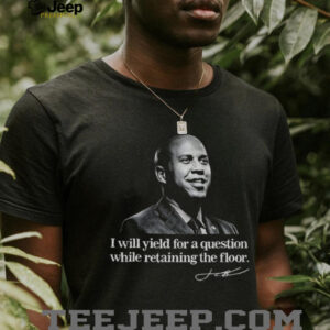 Senator Cory Booker I will yield for a question while retaining the floor signature shirt3
