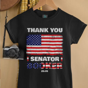 Senator Cory Booker Thank You Senator Booker 25 05 American flag shirt