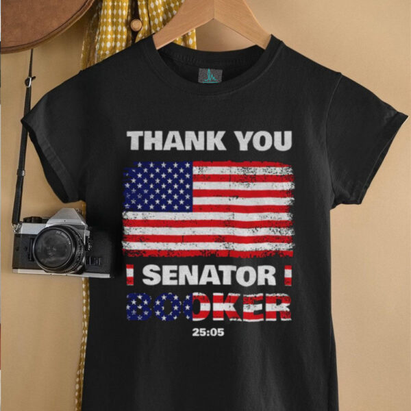 Senator Cory Booker Thank You Senator Booker 25 05 American flag shirt