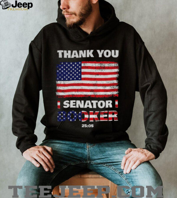 Senator Cory Booker Thank You Senator Booker 25 05 American flag shirt