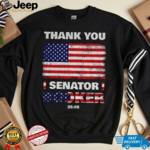 Senator Cory Booker Thank You Senator Booker 25 05 American flag shirt2