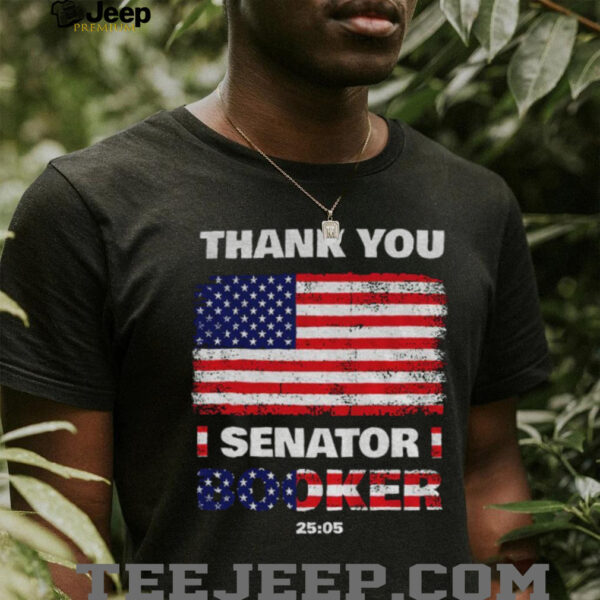 Senator Cory Booker Thank You Senator Booker 25 05 American flag shirt