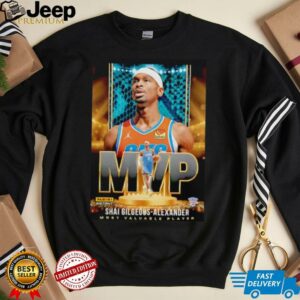 Shai Gilgeous Alexander 2025 MVP Oklahoma City Thunder basketball shirt