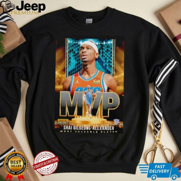 Shai Gilgeous Alexander 2025 MVP Oklahoma City Thunder basketball shirt