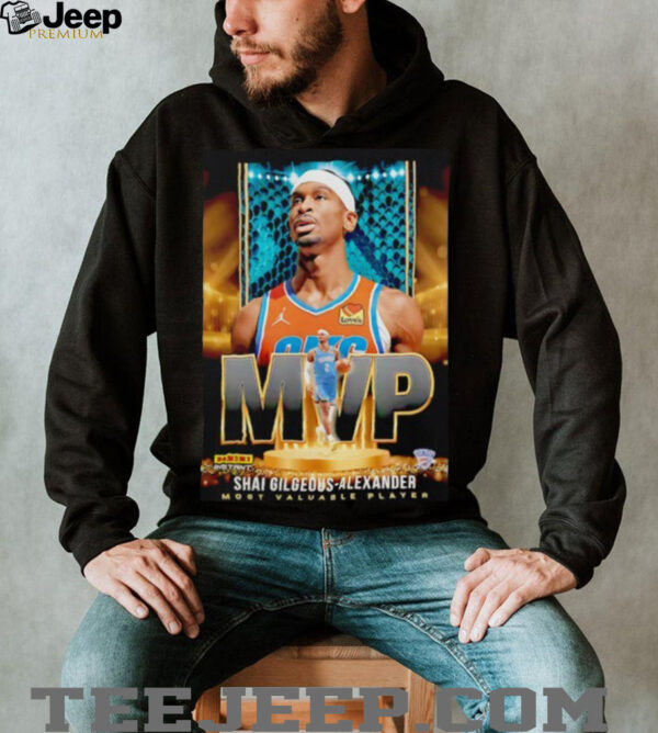 Shai Gilgeous Alexander 2025 MVP Oklahoma City Thunder basketball shirt