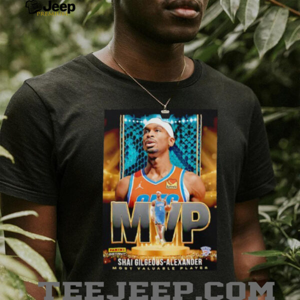 Shai Gilgeous Alexander 2025 MVP Oklahoma City Thunder basketball shirt