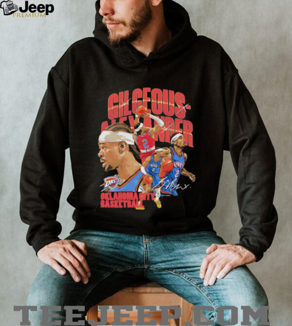 Shai Gilgeous Alexander Oklahoma City Thunder collage shirt