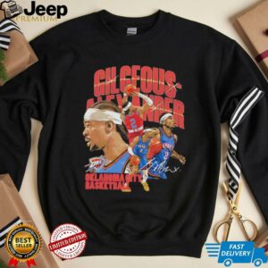 Shai Gilgeous Alexander Oklahoma City Thunder collage shirt3