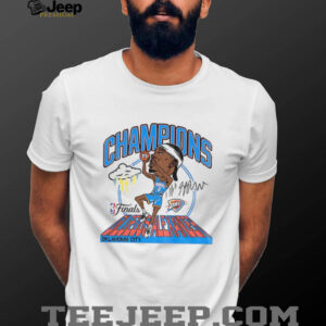 Shai Gilgeous Alexander caricature Oklahoma City Thunder NBA Finals Champions signature shirt