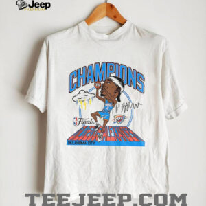Shai Gilgeous Alexander caricature Oklahoma City Thunder NBA Finals Champions signature shirt