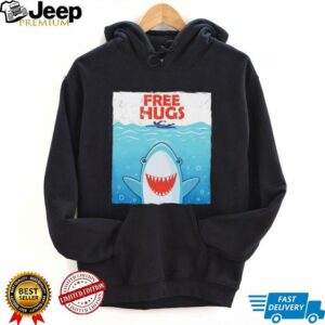 Shark free hugs style Jaws shirt
