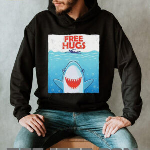 Shark free hugs style Jaws shirt