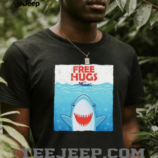 Shark free hugs style Jaws shirt