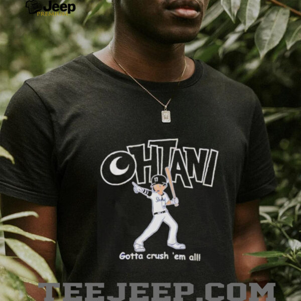 Shohei Ohtani Gotta Crush ‘Em All Pokemon shirt