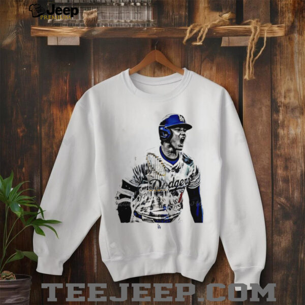 Shohei Ohtani MLB Los Angeles Dodgers scream vintage shirt