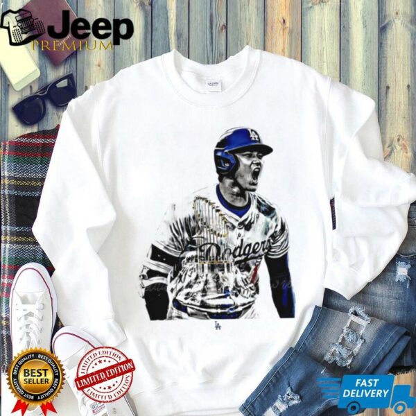 Shohei Ohtani MLB Los Angeles Dodgers scream vintage shirt