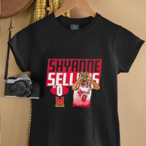 Shyanne Sellers Maryland basketball cartoon shirt3