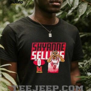 Shyanne Sellers Maryland basketball cartoon shirt5