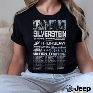Silverstein 25 Years Of Noise Tour Dates 2025 Fan Gifts Classic T Shirt2
