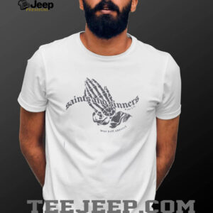 Skeleton hand saints and sinners war doll apparel shirt