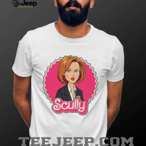 Skeptical Scully barbie theme shirt1