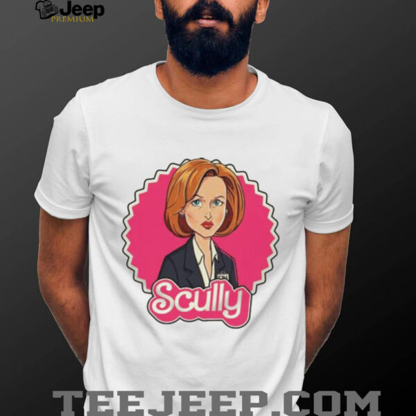 Skeptical Scully barbie theme shirt