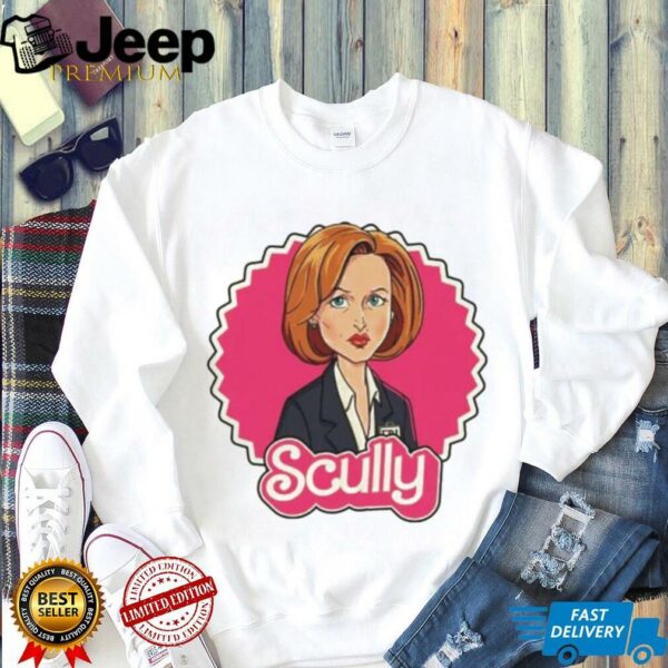 Skeptical Scully barbie theme shirt