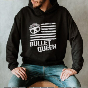 Skull Bullet queen USA flag shirt