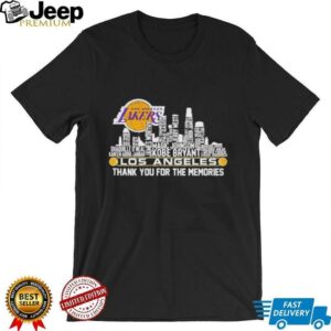 Skyline Los Angeles Lakers thank you for the memories shirt