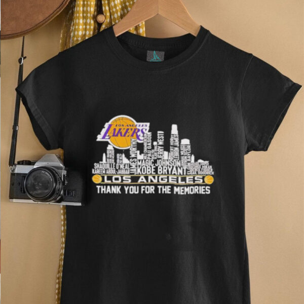 Skyline Los Angeles Lakers thank you for the memories shirt