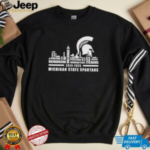 Skyline city 2024 2025 Michigan State Spartans player names shirt3