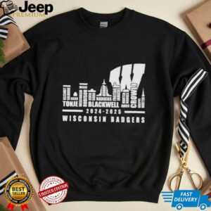 Skyline city 2024 2025 Wisconsin Badgers players name shirt3