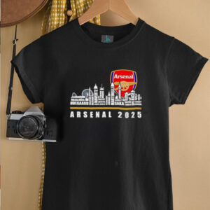 Skyline city Arsenal 2025 Gunners fan player names shirt1