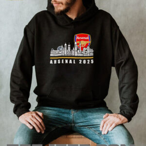 Skyline city Arsenal 2025 Gunners fan player names shirt2