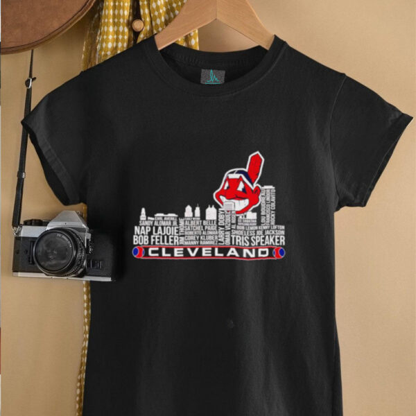 Skyline city Cleveland Guardians player names shirt