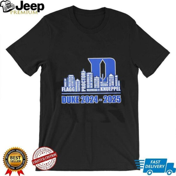 Skyline city Duke Blue Devils men’s basketball 2024 2025 players name shirt