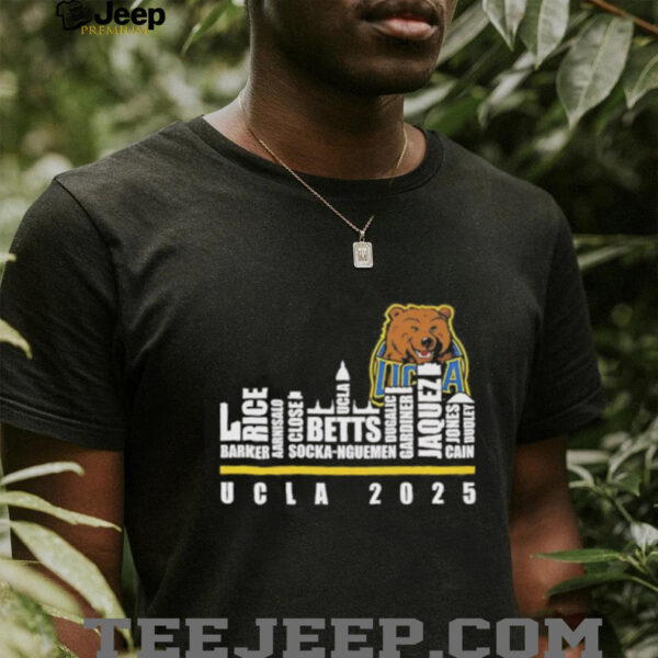 Skyline city UCLA 2025 players name shirt